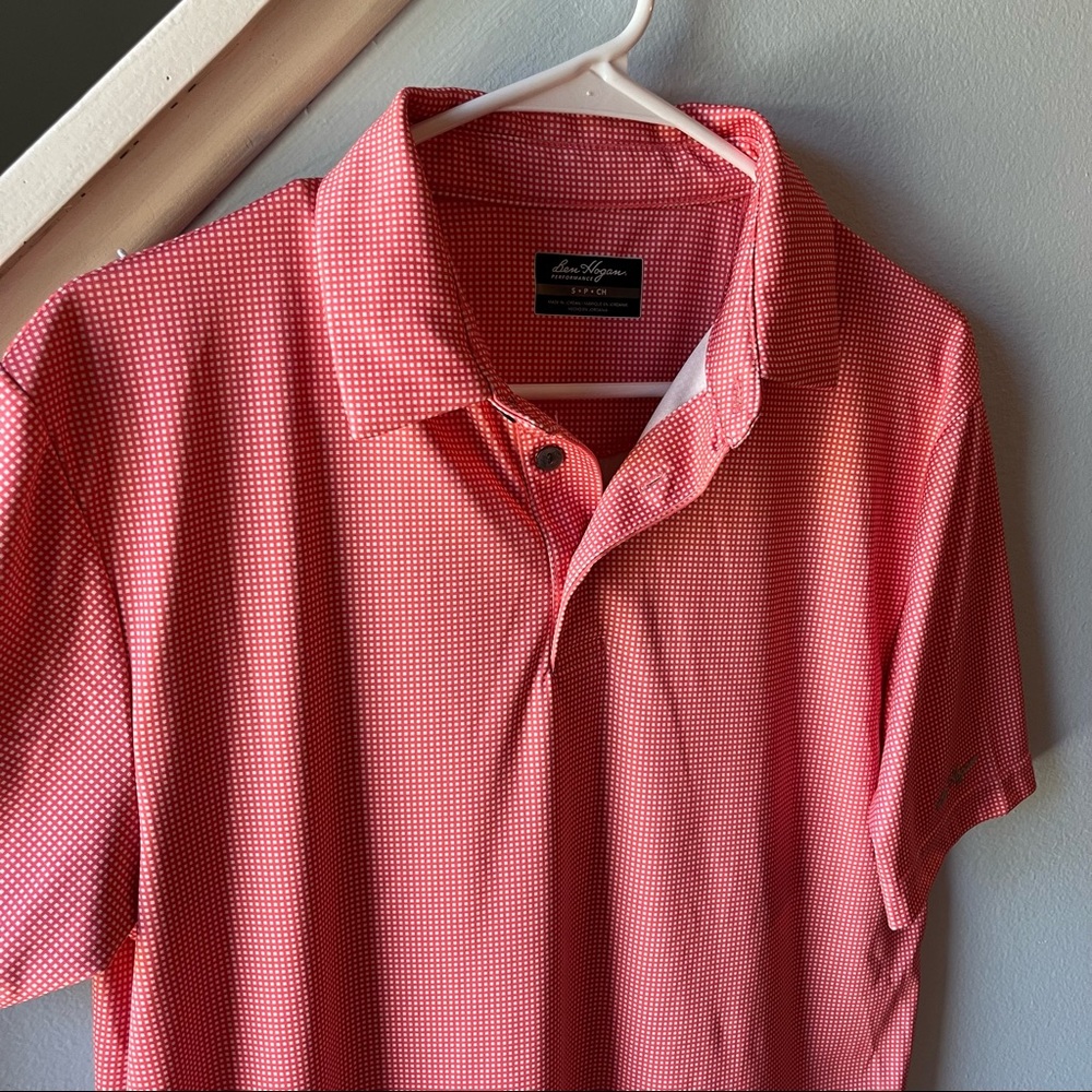 Small Pink and White Checkered Polo